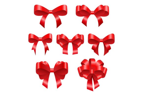 Download Red Festive Bows for Gifts - Festive bows Collection
