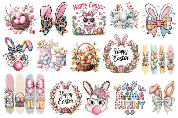 Download Easter Clipart Bundle 25 PNG Sublimation - Clipart bundle Collection