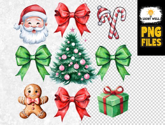 Download Festive Bows, Christmas Tree Gifts PNG - Festive bows Collection