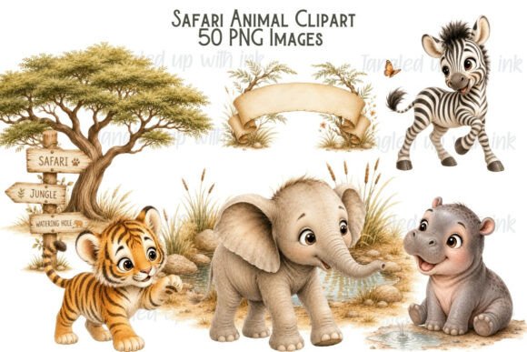 Download Safari Animal Clipart Bundle - Clipart bundle Collection
