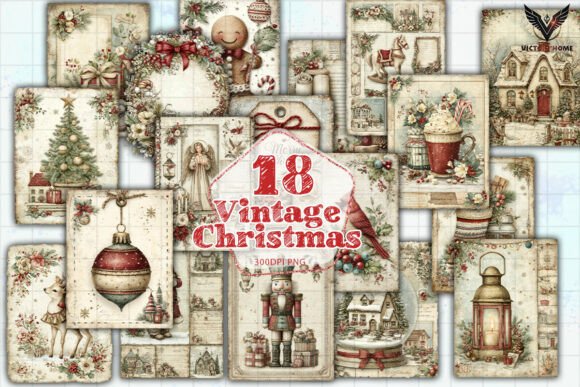 Download Vintage Christmas Clipart PNG - Vintage christmas Collection