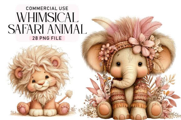 Download Safari Animal Clipart Bundle - Clipart bundle Collection